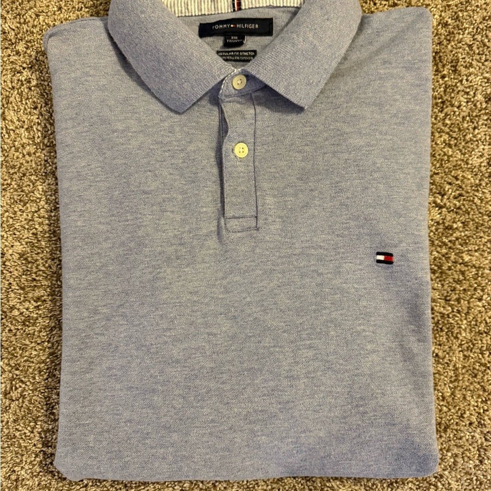 Tommy Hilfiger Men's Light Blue Polo